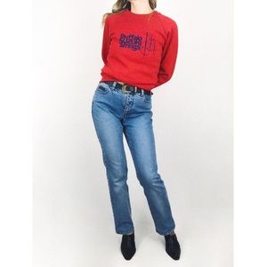 Vintage High-Rise Straight-Leg Denim | Size 28”